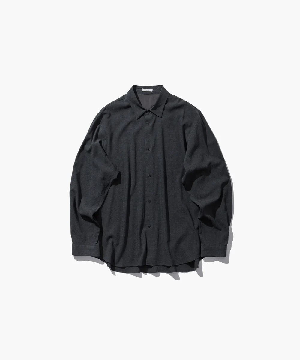 ATON 26AW WOOL RAYON WASHER | LOOSE FIT SHIRT